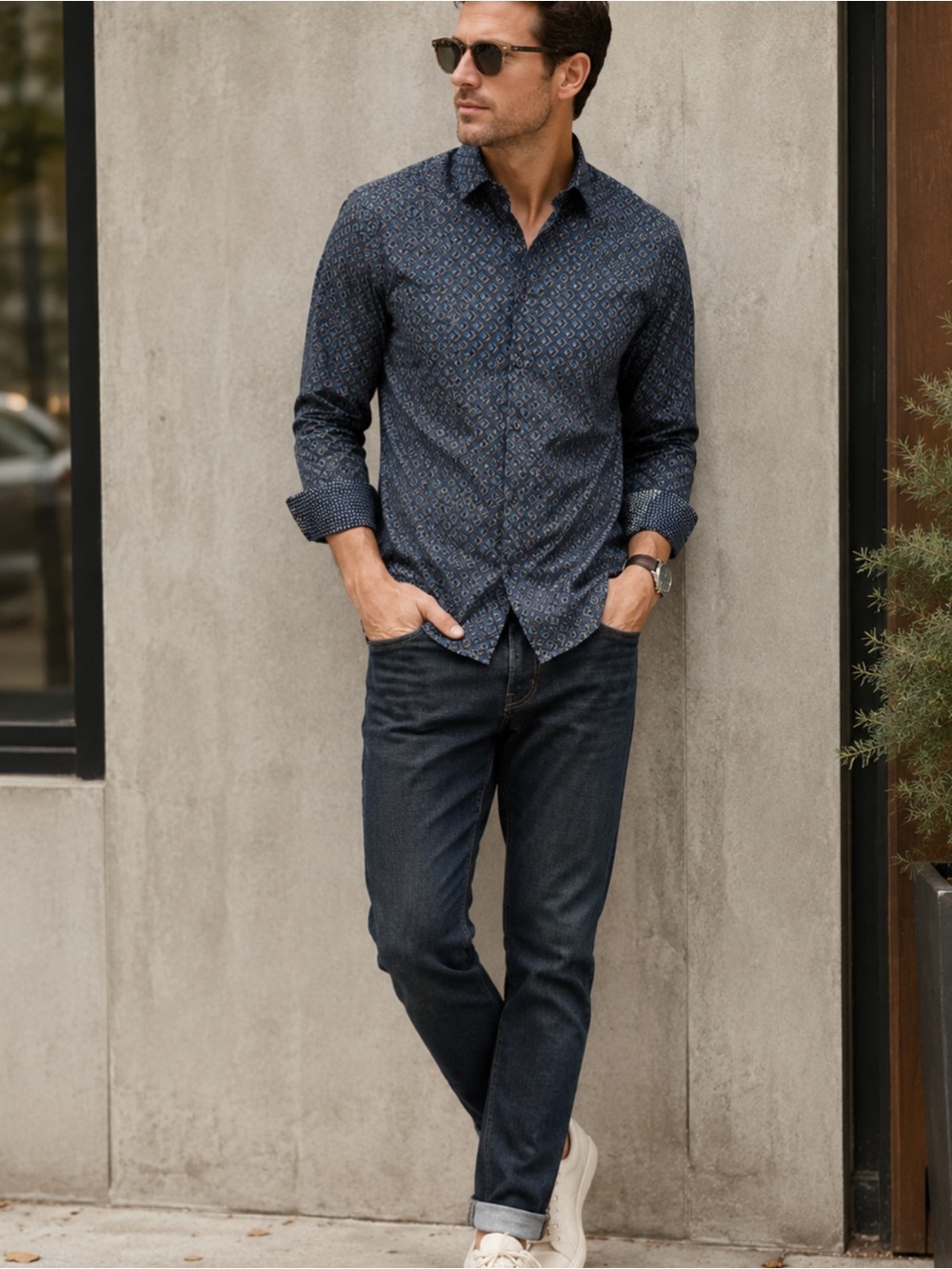 Ted Baker Geometric Pattern Shirt